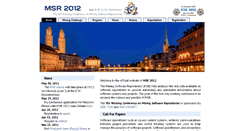 Desktop Screenshot of 2012.msrconf.org